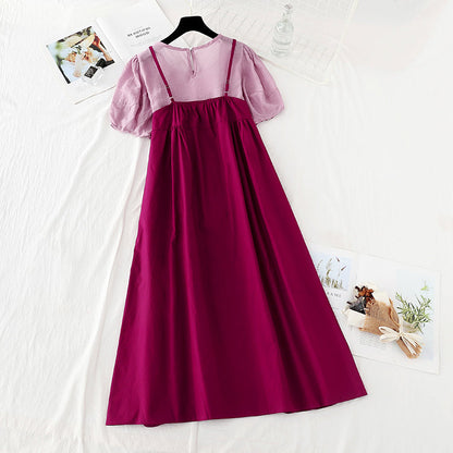 New French retro western style aging skirt two piece set  4641