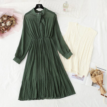New style small fragrance fashion skirt foreign style two-piece set  4447