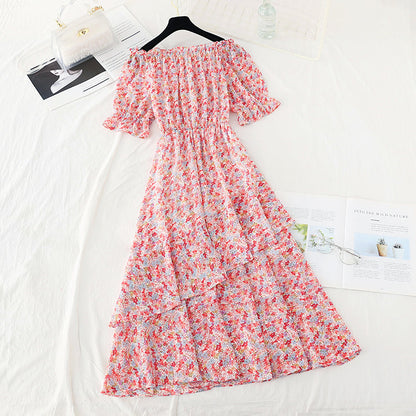 Straight shouldered skirt with thin waist, Fairy Dress  4666