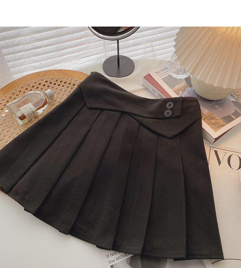 Pleated skirt for women slim fashion high waist A-line skirt fashion  5440