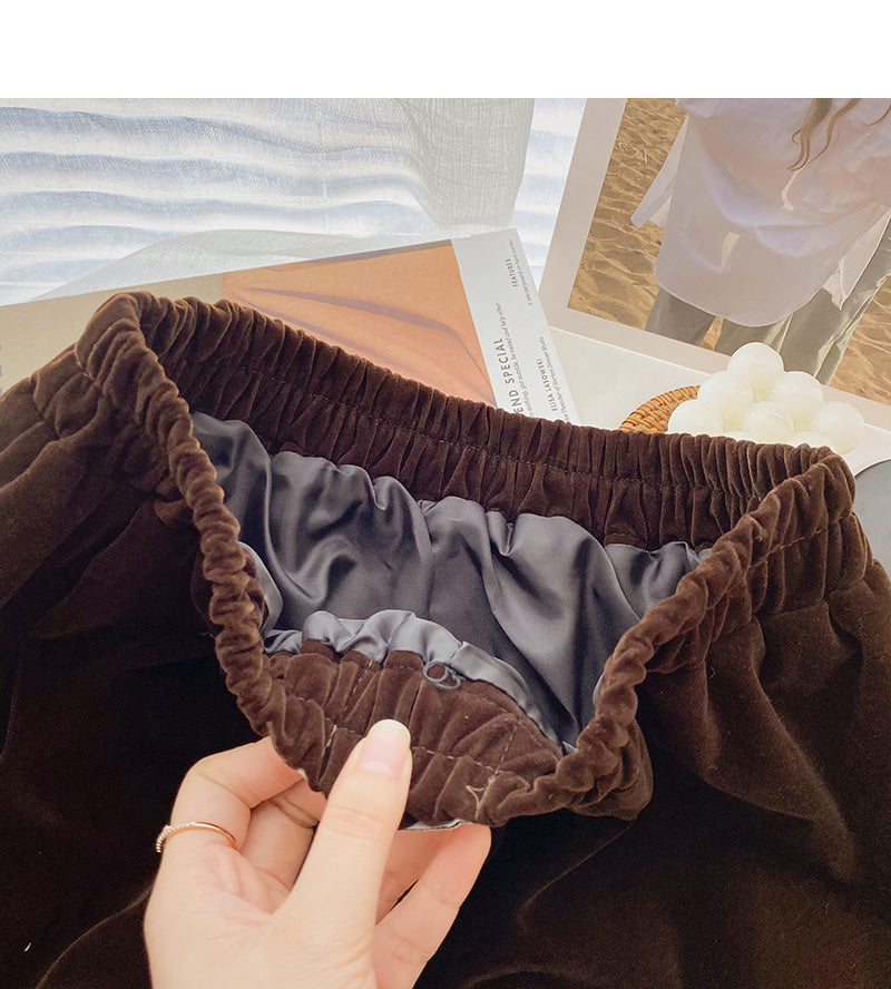 New Korean fashion age reducing pleated pleated high waist skirt  5477