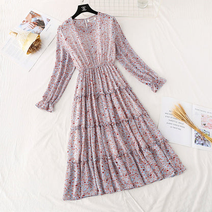 Ruffle Skirt fairy super xiansen French dress  4027