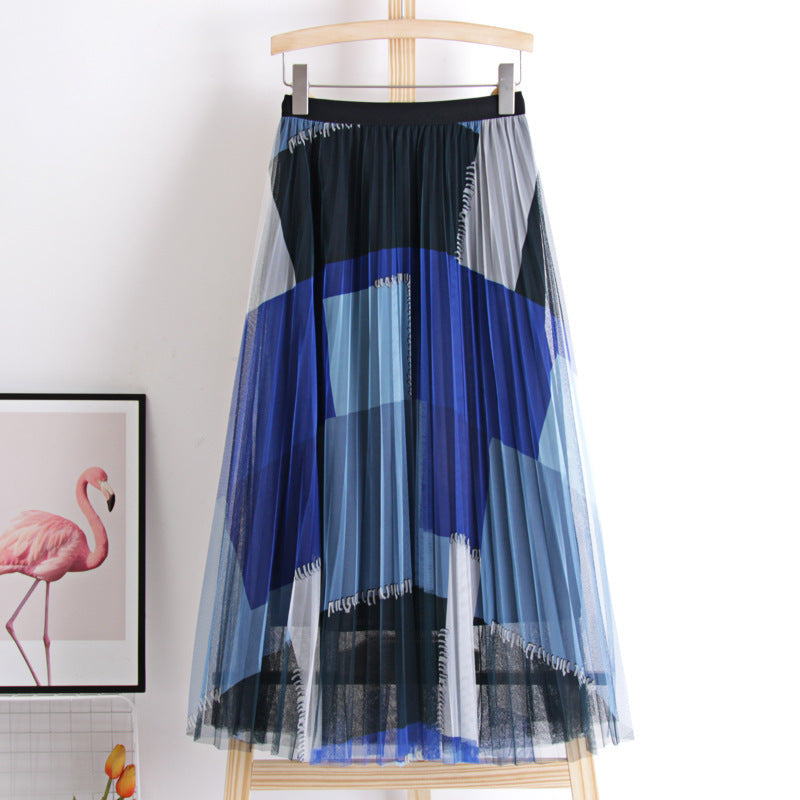 high waist long A-line skirt high waist long A-line skirt 3700