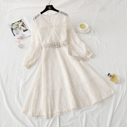 Fairy hair tassel Long Sleeve Dress  4469
