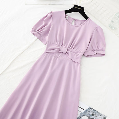 The new waist is slim, goddess style design sense, minority French skirt  4693