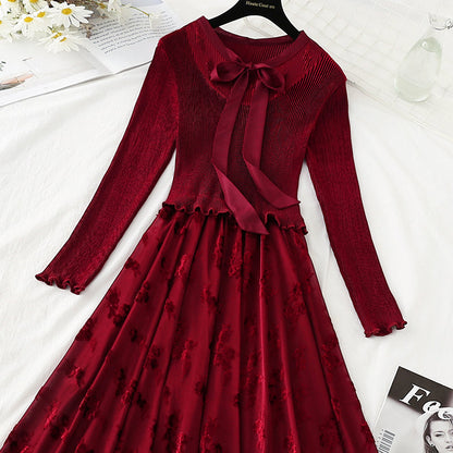 New light luxury celebrity super slim design high-end knee length skirt  4774