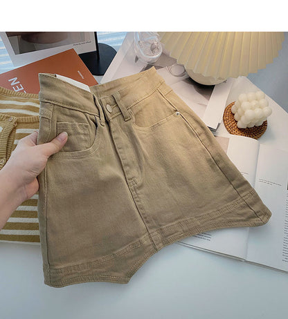Irregular design slim high waist skirt  5454