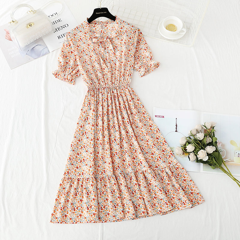 Little Floral Dress French Chiffon  4903