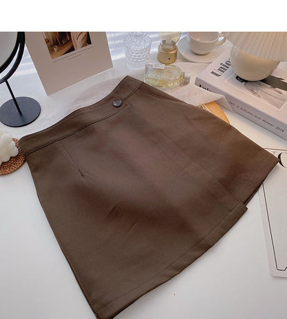 Korean retro fashion design, slim Hip Wrap Skirt  5350