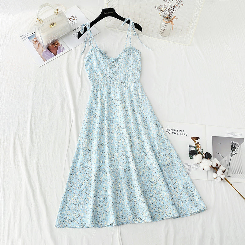 New French gentle wind snow spinning fairy temperament small skirt  4127