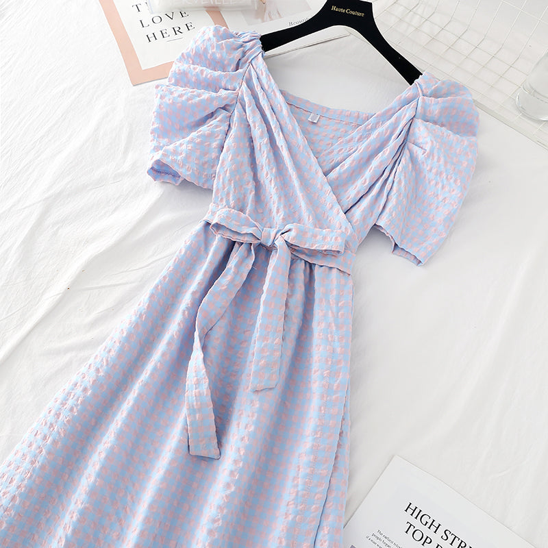 New style temperament, slim waist, cotton linen skirt, French long skirt  4628