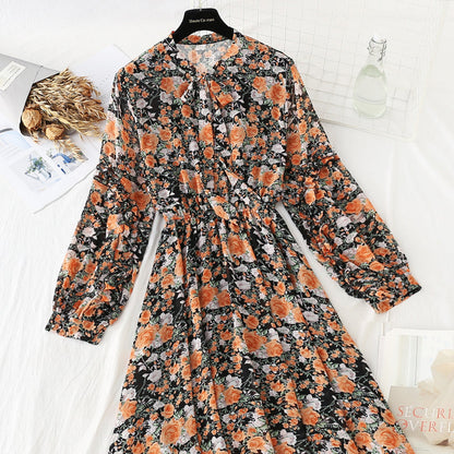 The new lace up chiffon skirt is thin and gentle, with a skirt inside  4060