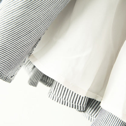 Exported to Japan single, new style, high waist skirt pleated skirt, spring and summer, cotton A-line skirt, JK umbrella skirt preppy skirt  3609