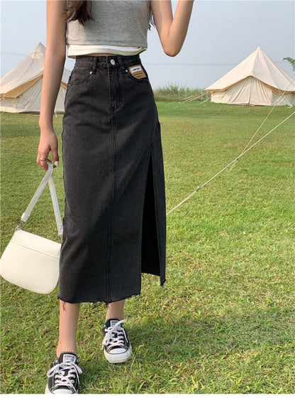 Denim skirt, summer, new style, slim and buttock length skirt  3659